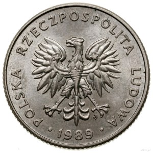 20 złotych, 1989, Warszawa; Nominał – PRÓBA (napis PRÓB...
