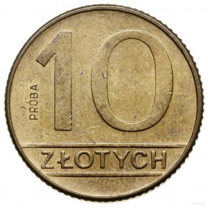 10 złotych, 1989, Warszawa; nominał 10, na rewersie wyp...