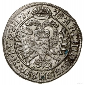 6 krajcarów, 1678, Wrocław; interpunkcja w formie krzyż...