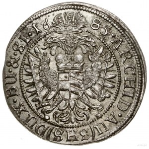 6 krajcarów, 1685, Wrocław; ARCHID AU w legendzie rewer...