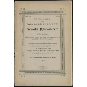 Katalog aukcyjny H. Bukowski „Svenska Mynthkabinett 113...