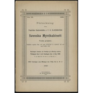 Katalog aukcyjny H. Bukowski „Svenska Mynthkabinett 115...