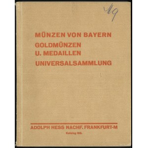 Katalog aukcyjny Adolph Hess Nachfolger „Münzen von Bay...