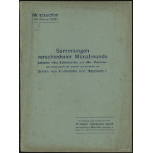 Katalog aukcyjny Dr. Eugen Merzbacher Nachf. „Sammlunge...