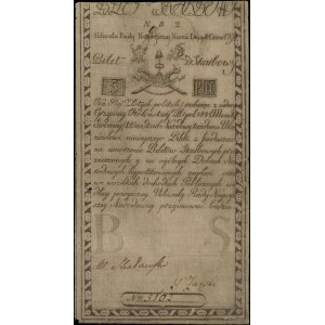 5 złotych polskich, 8.06.1794; seria NB2, numeracja 510...