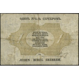 1 rubel srebrem, 1866; seria 254, numeracja 15078710, p...