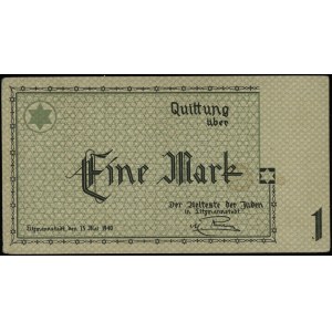 1 marka, 15.05.1940; bez serii i numeracji – niedokończ...