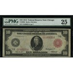 Chicago; 10 dolarów, 1914; numeracja G1589031A, podpisy...