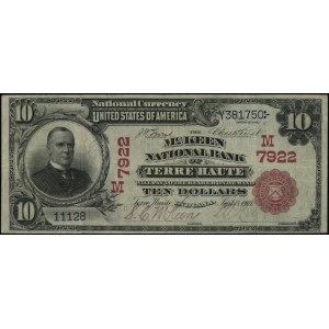 Indiana, Terre Haute, The McKeen National Bank; 10 dola...