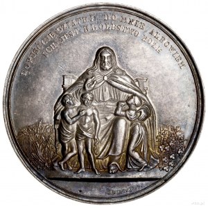 Medal na pamiątkę chrztu, ok. 1850, projektu Józefa Her...