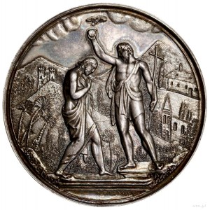 Medal na pamiątkę chrztu, 1872–1879, projektu Józefa Ma...