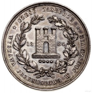Polska, XIX wiek, medal nagrodowy, 1884; Aw: Godło herb...