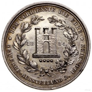 Polska, XIX wiek, medal nagrodowy, 1884; Aw: Godło herb...