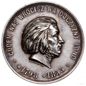 Medal na pamiątkę przeniesienia zwłok Adama Mickiewicza...