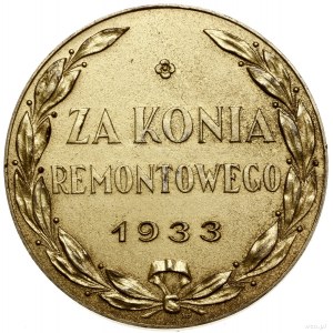Złoty Medal za Konia Remontowego, 1933, projektu Stefan...