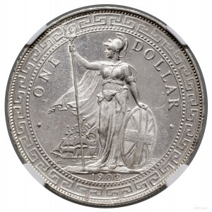 CHINY, Trade dolar, 1902 B, Bombaj; KM T5