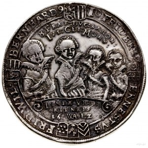 Talar, 1612, Saalfeld; Aw: Półpostacie czterech z braci...