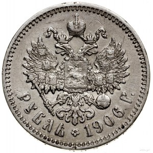 Rubel, 1906 (Э•Б), Petersburg; Bitkin 60 (R), Kazakov 3...