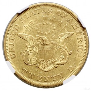 20 dolarów, 1850, Filadelfia; typ Liberty Head, no mott...