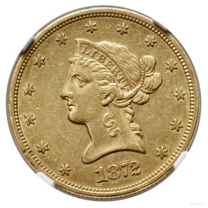 10 dolarów, 1872 S, San Francisco; typ Liberty Head, wi...