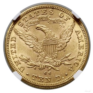 10 dolarów, 1890 CC, Carson City; typ Liberty Head, wit...