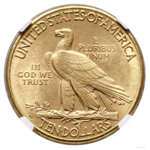 10 dolarów, 1908 D, Denver; typ Indian Head, with motto...