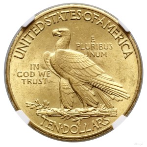 10 dolarów 1909, Filadelfia; typ Indian Head, with mott...