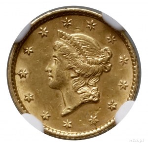 1 dolar, 1853, Filadelfia; typ Liberty Head; Fr. 84, KM...
