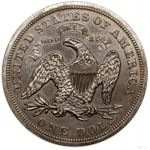 1 dolar, 1870, Filadelfia; typ Seated Liberty – PROOF; ...