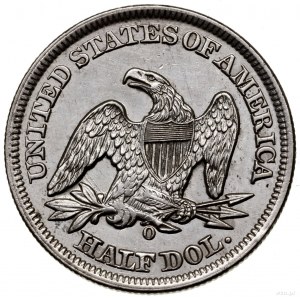 1/2 dolara, 1856 O, Nowy Orlean; typ Liberty Seated, be...