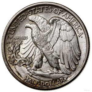 1/2 dolara, 1916, Filadelfia; typ Walking Liberty; KM 1...