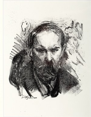 Leon Wyczółkowski (1852 Huta Miastkowska k. Garwolina - 1936 Warszawa), Portret Konstantego Laszczki, 1922 r.