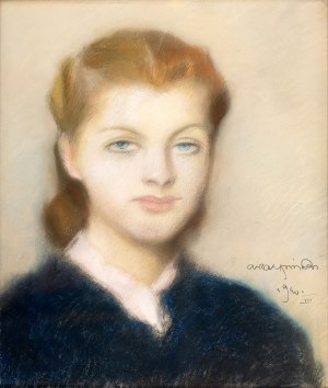 Alfons Karpiński (1875 Rozwadów - 1961 Kraków), Portret kobiety, 1940 r.