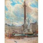 Władysław Serafin (1905 Kraków – 1988 tamże), Kolumna Nelsona przy Trafalgar Square w Londynie, ok. 1965