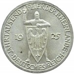 Niemcy, Republika Weimarska, 3 marki 1925 A, Rheilande, UNC