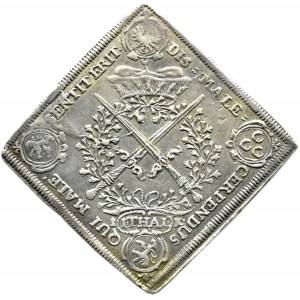 Niemcy, Saksonia, Jan Jerzy IV, klipa talarowa 1693, Drezno