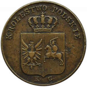 Powstanie Listopadowe, 3 grosze 1831 K.G., Warszawa