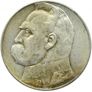 Polska, II RP, Józef Piłsudski, 10 złotych 1934, Warszawa, rzadszy rocznik