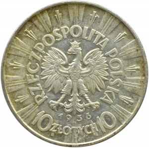 Polska, II RP, Józef Piłsudski, 10 złotych 1936, Warszawa