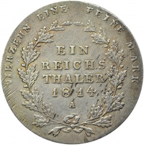 Niemcy, Prusy, Fryderyk Wilhelm III, talar 1814 A, Berlin