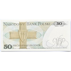 Polska, PRL, 50 złotych 1982, seria DB, Warszawa, UNC