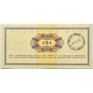 Polska, PeWeX, 5 dolarów 1969, seria GE