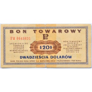 Polska, PeWeX, 20 dolarów 1969, seria FH