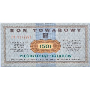 Polska, PeWeX, 50 dolarów 1969, seria FI