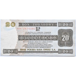 Polska, PeWeX, 20 dolarów 1979, seria HH