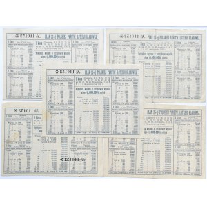 Polska, II RP, losy - komplet, Polska Państwowa Loteria Klasowa, seria C, rzadkie