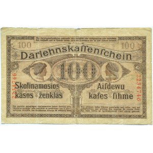 Polska/Niemcy, Kowno 100 marek 1918 OST, bez oznaczonej serii