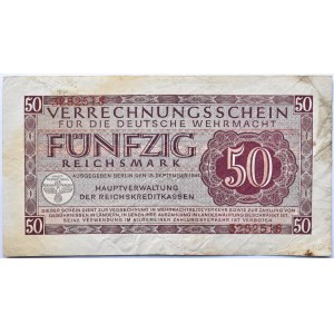 Niemcy, Wermacht, bony 50 marek 1944, najwyższy nominał