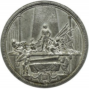Polska, Kurlandia, medal Maurycy Saski (nieślubny syn Augusta III), cynk