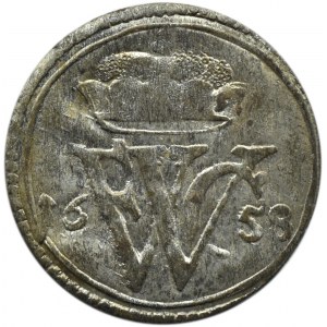 Niemcy, Prusy, Fryderyk Wilhelm, solid 1658, piękny